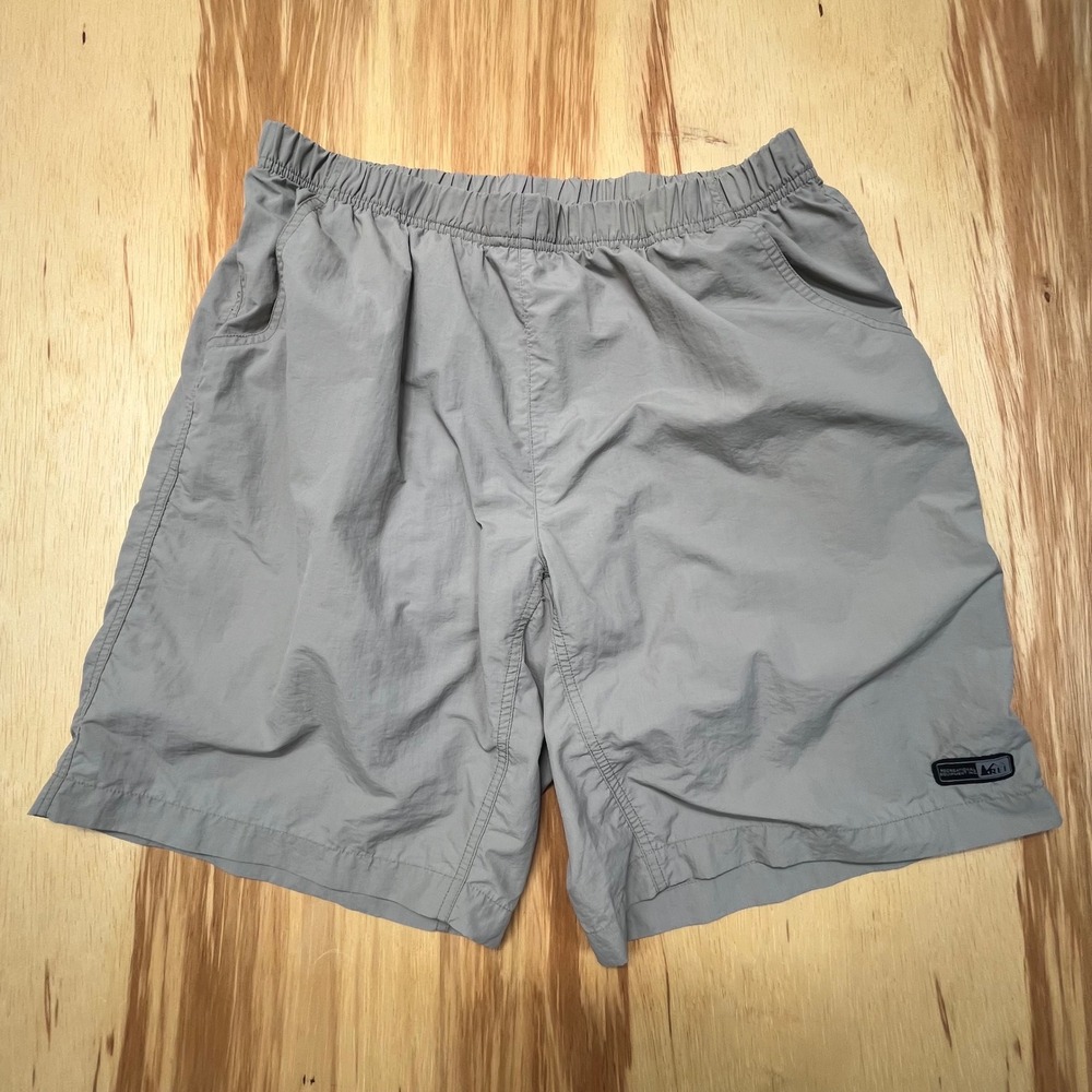 REI - Men's Bike Tan Padded Liner Beige Shorts - Size Large
